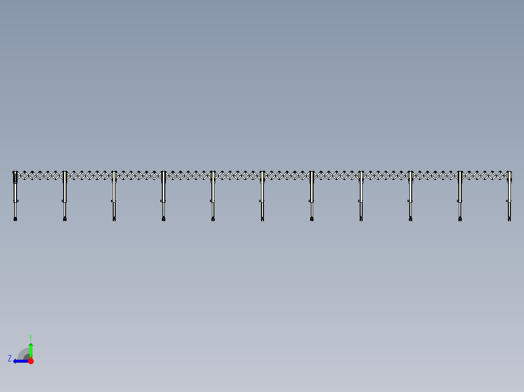 柔性滚筒输送机flexible-roller-conveyor-2-igs cgr stp右视图