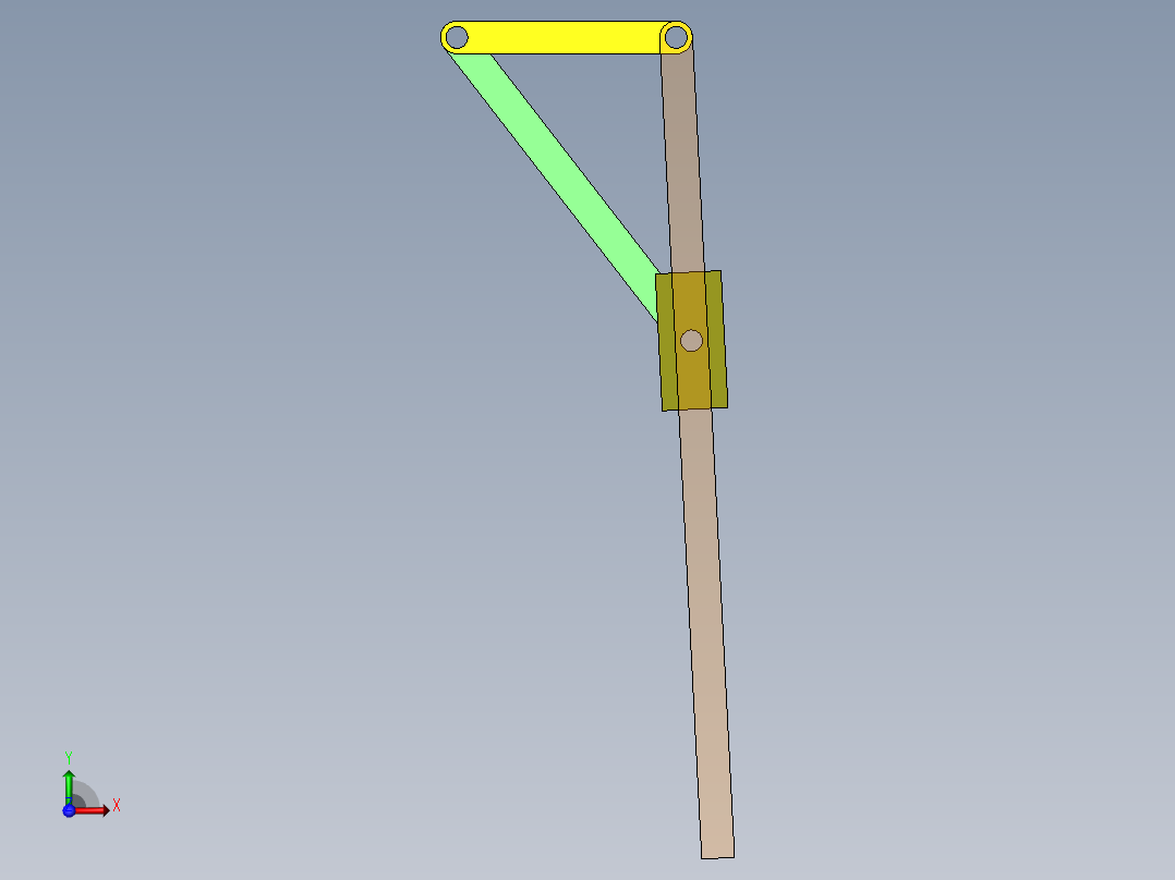 转动导杆机构前视图