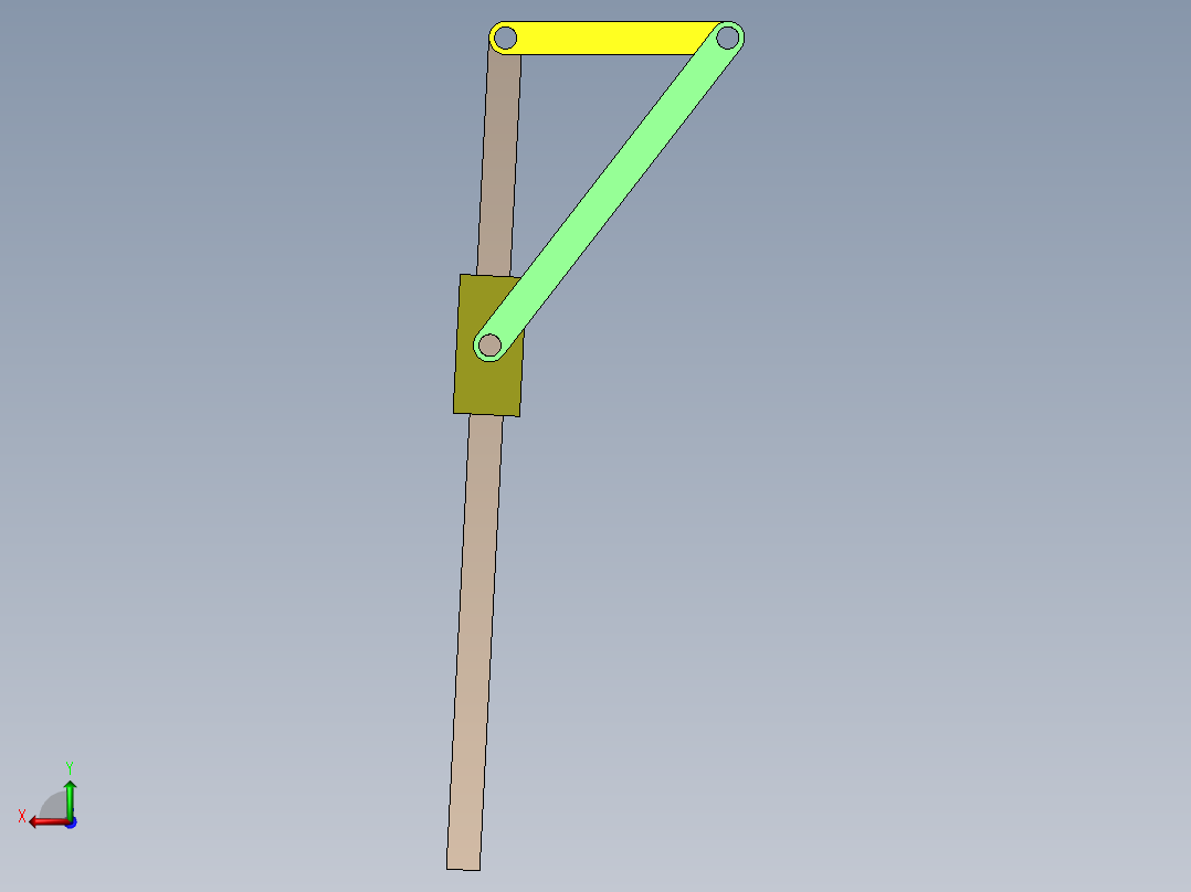 转动导杆机构后视图