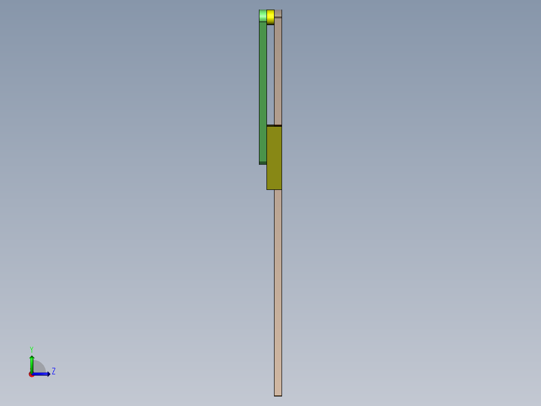 转动导杆机构左视图