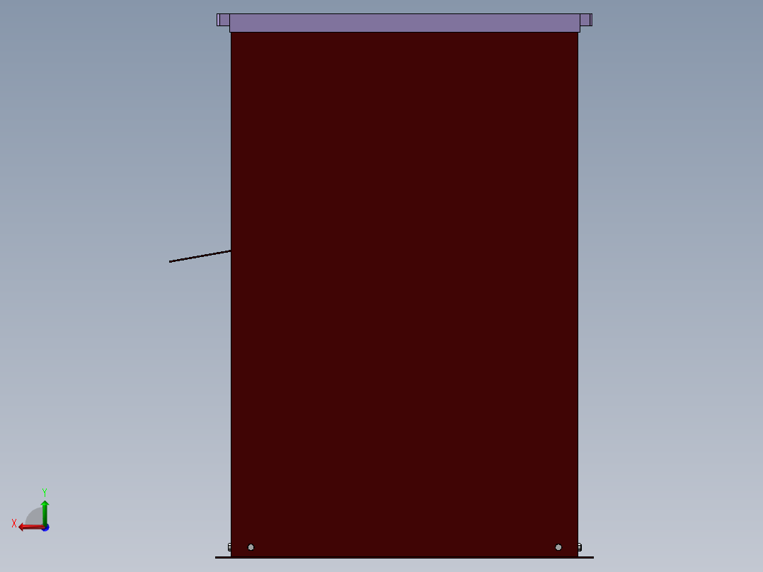 鱼塘定时自动投料机设计 含三维 二维 说明书后视图