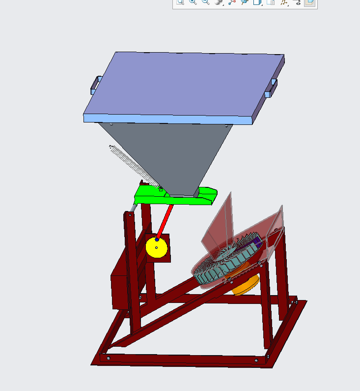 鱼塘定时自动投料机设计 含三维 二维 说明书