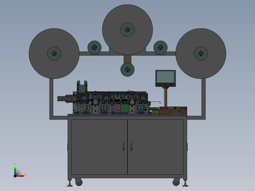 连接器插PIN折料机前视图