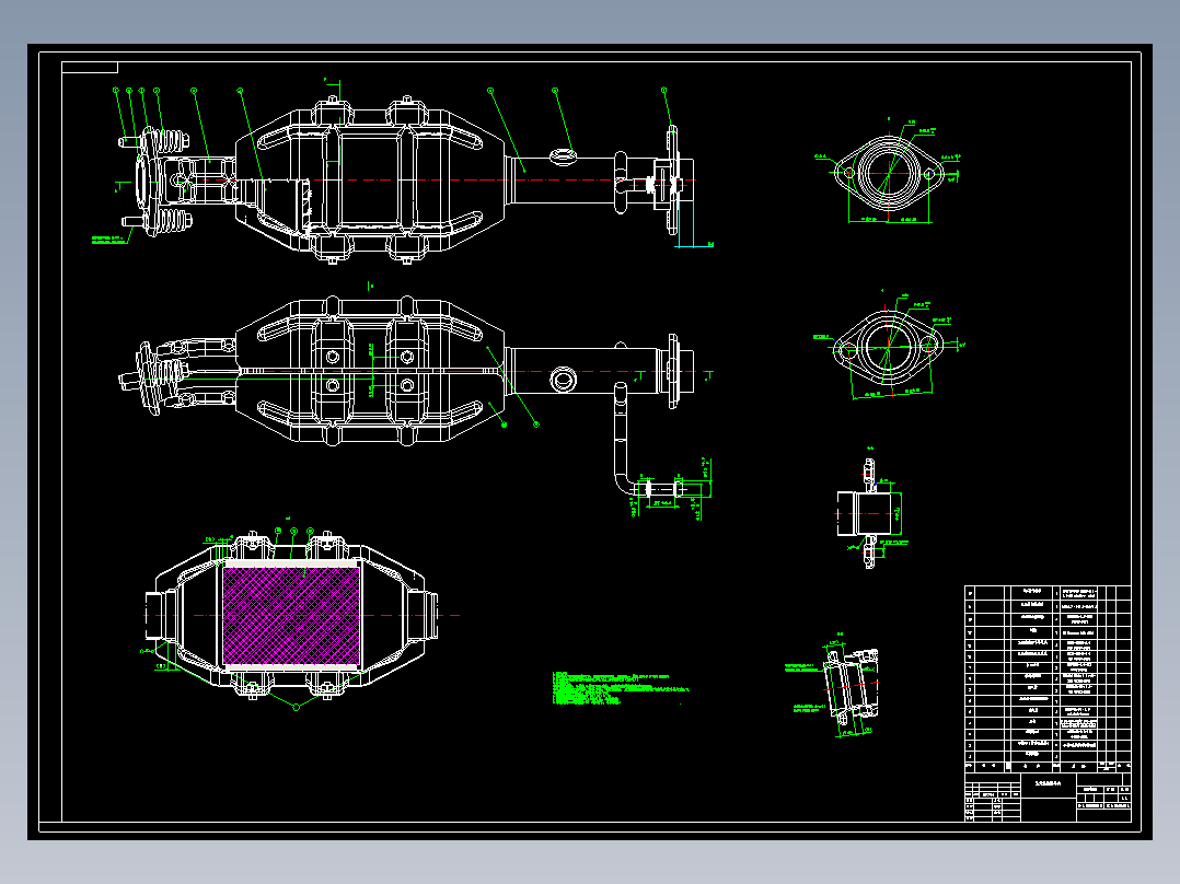 P085-轻型汽车排气系统设计