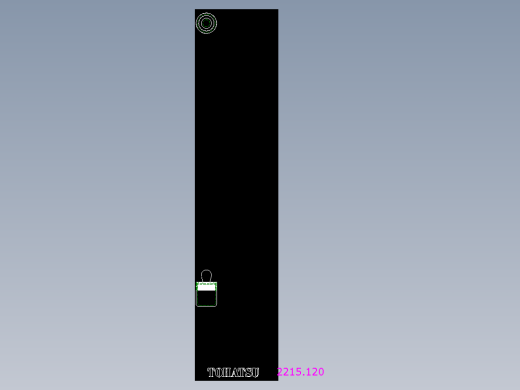 側向式定位柱(鋼材梢A)2215-2D多系列多零件图纸模型