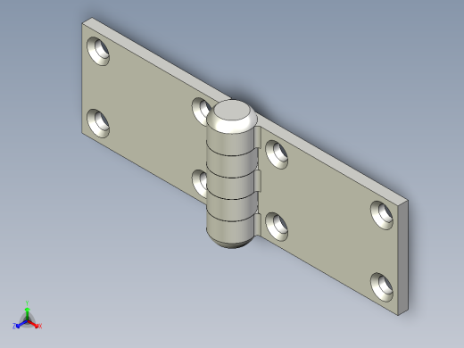 门铰链-Door_Hinge-70x42-7-6-4.5-2正等轴测缩略图
