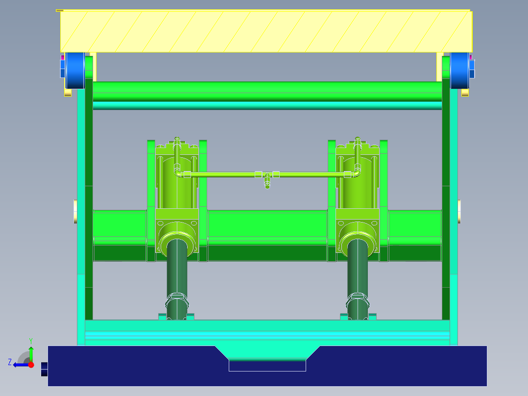 剪刀式液压升降平台右视图