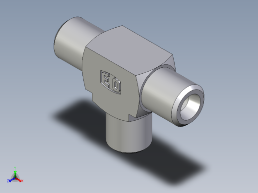 卡套式工业通用硬管接头EO_Union_tee_T04LLCFX