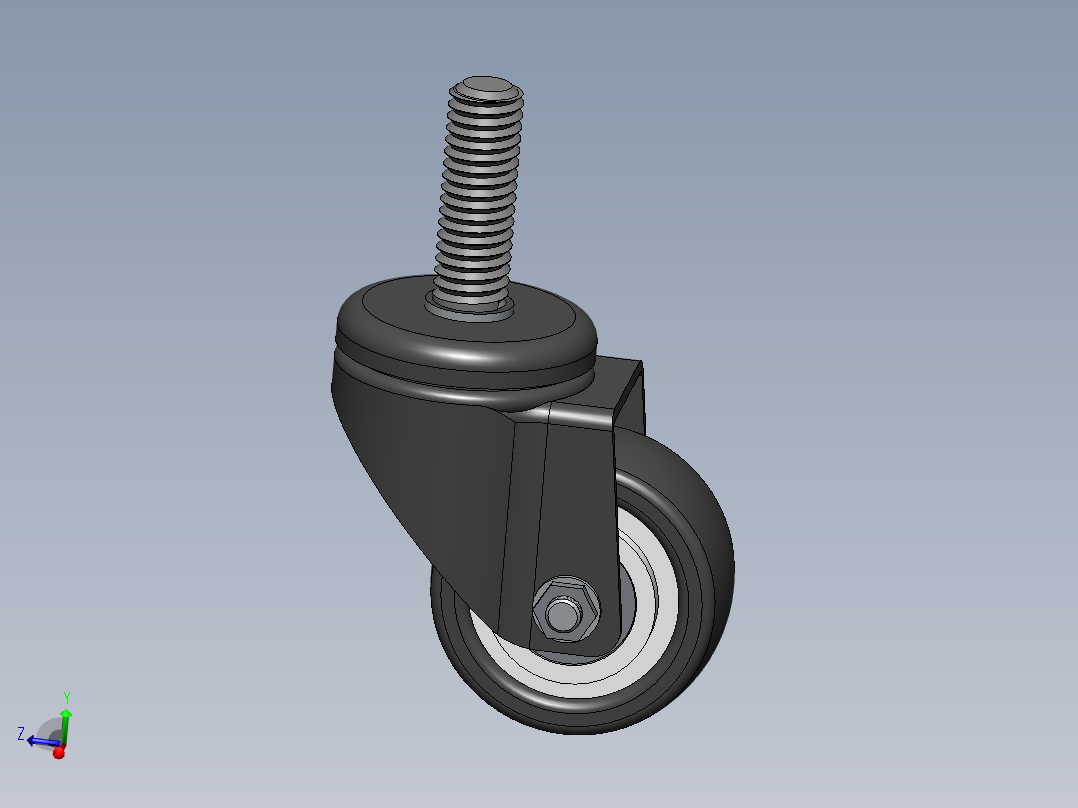 万向轮、脚轮主视图