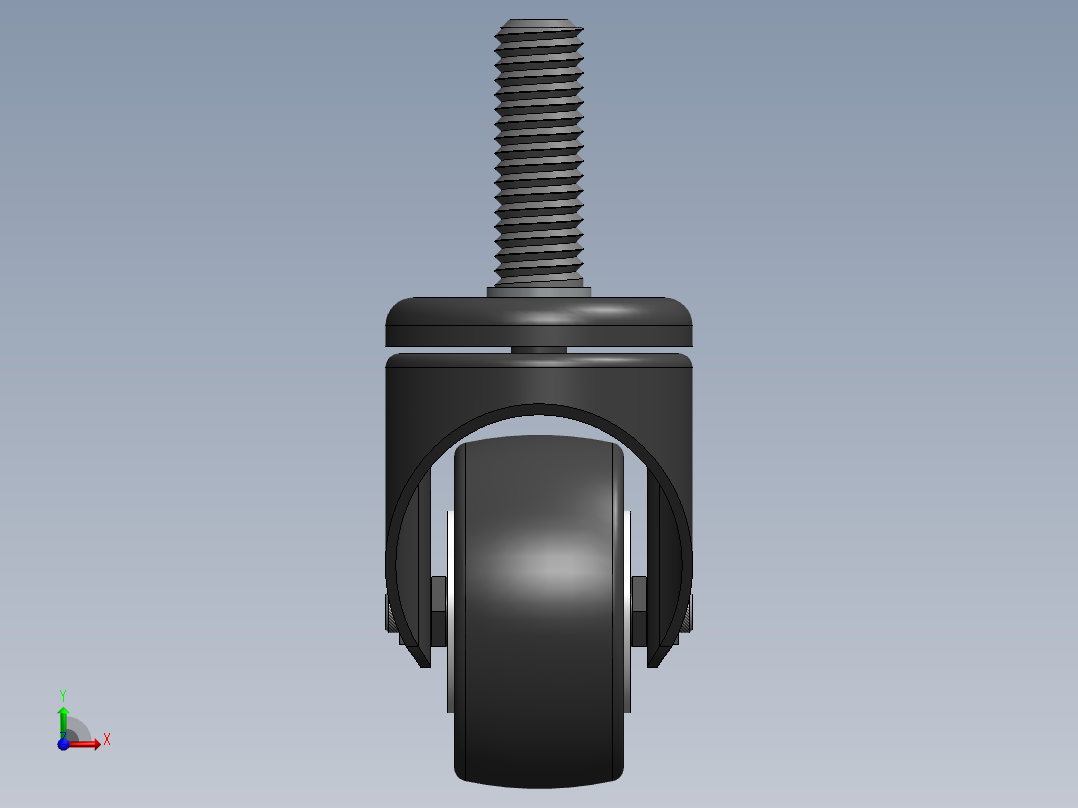 万向轮、脚轮前视图