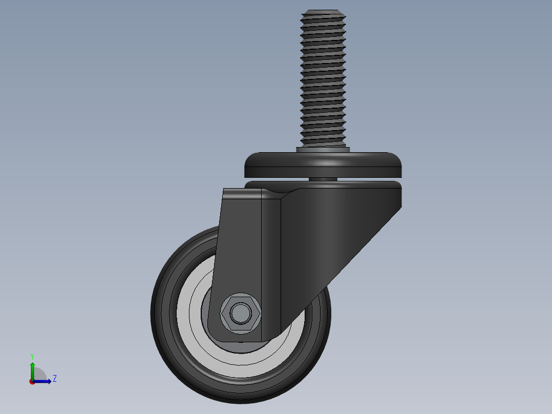 万向轮、脚轮左视图