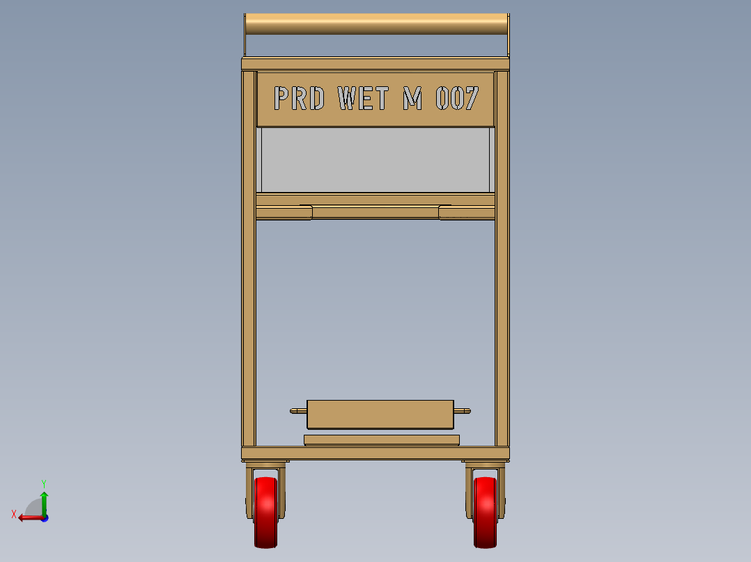 A3003463-湿零件运输小车后视图