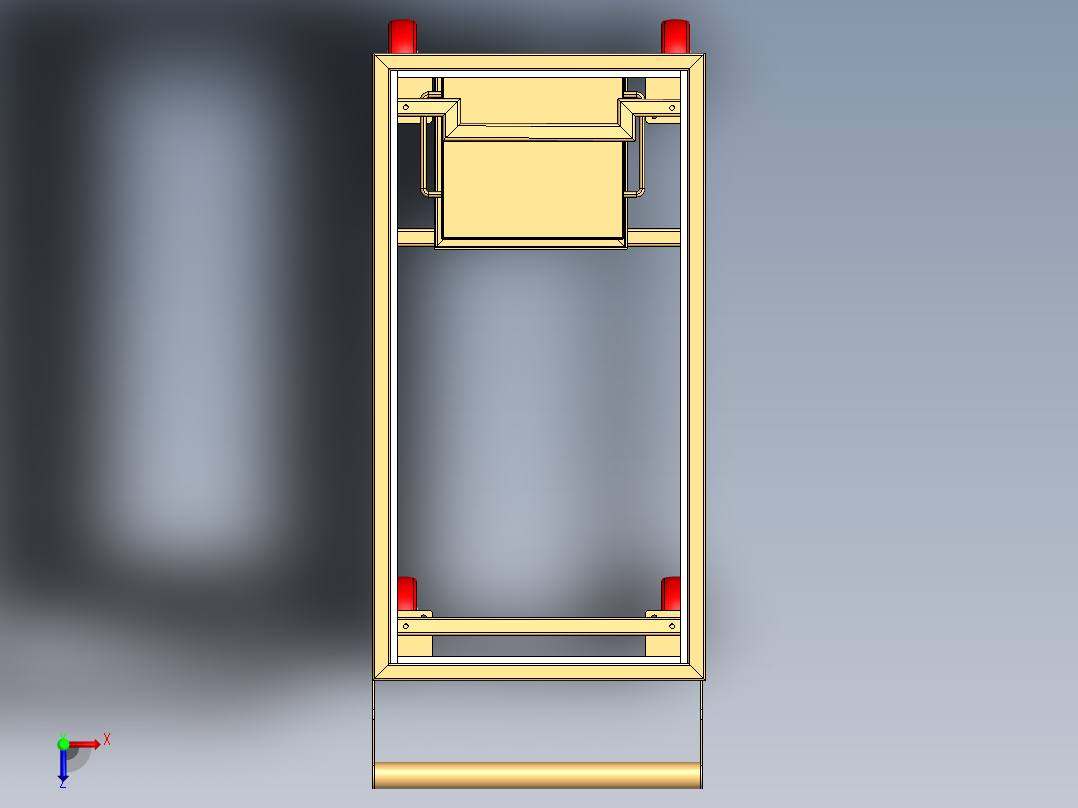 A3003463-湿零件运输小车俯视图