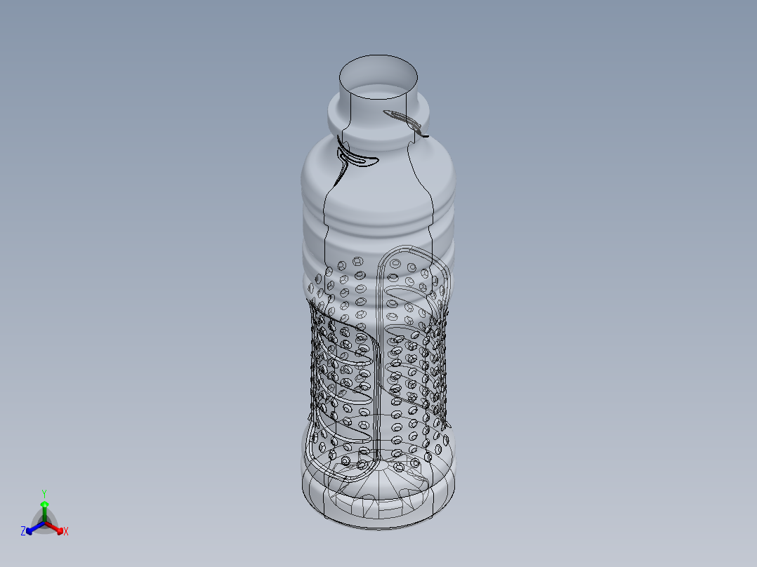 瓶子、罐子、桶(35)正等轴测图