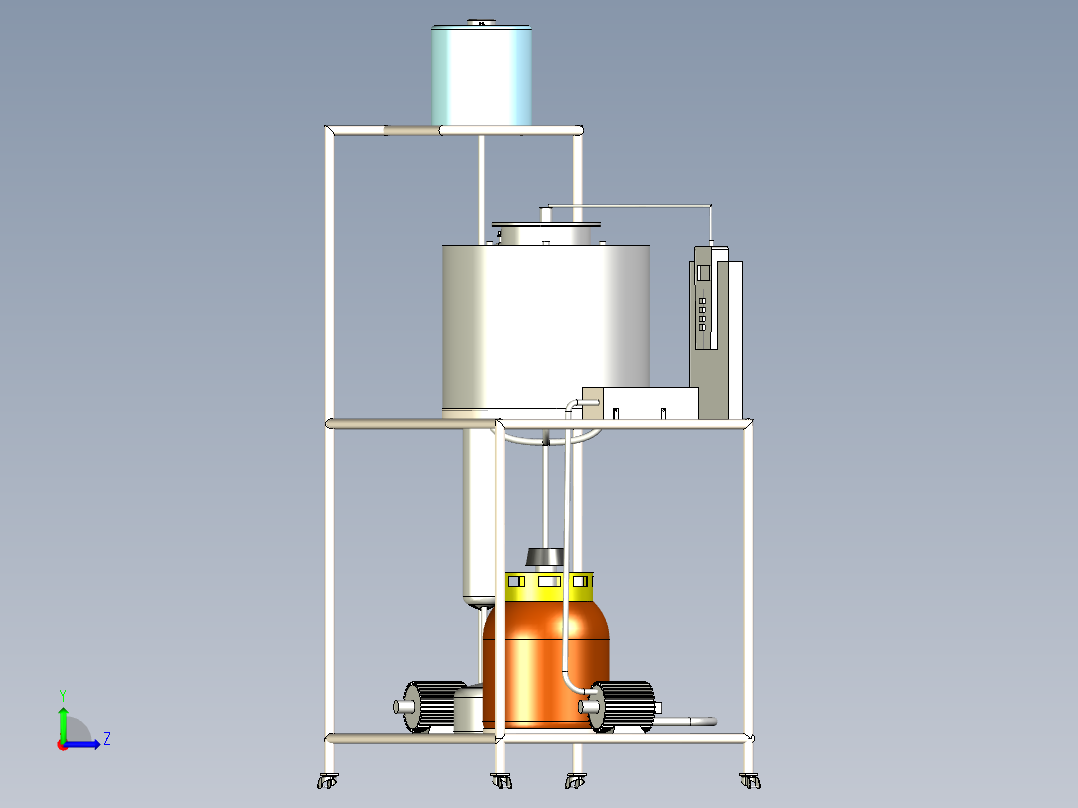 B2004776-热解分析的实验装置左视图