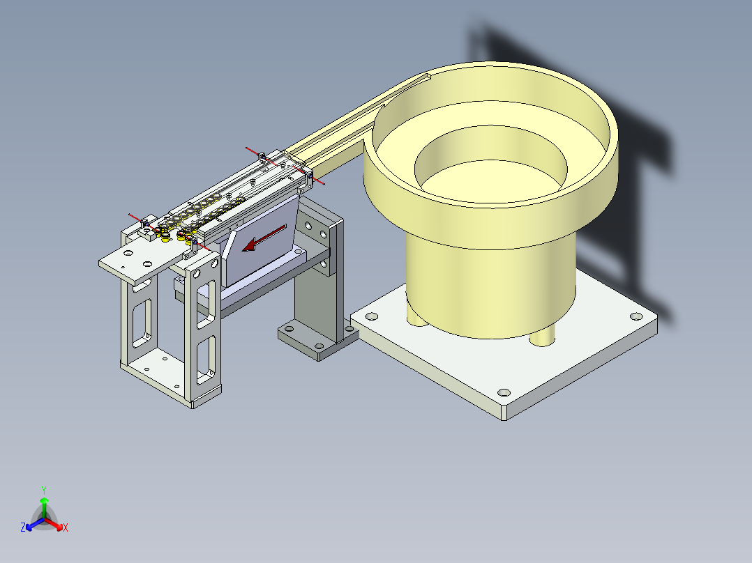 铅帽振动盘上料组件