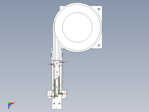 铅帽振动盘上料组件俯视缩略图