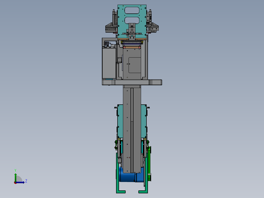 Tray盘供料机构左视图