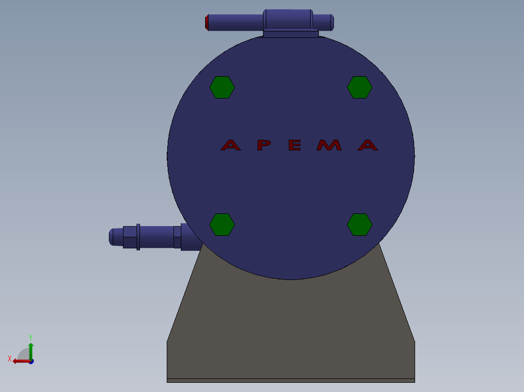 液压水冷列管冷却器CA7.5后视图