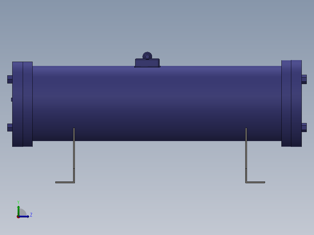 液压水冷列管冷却器CA7.5左视图