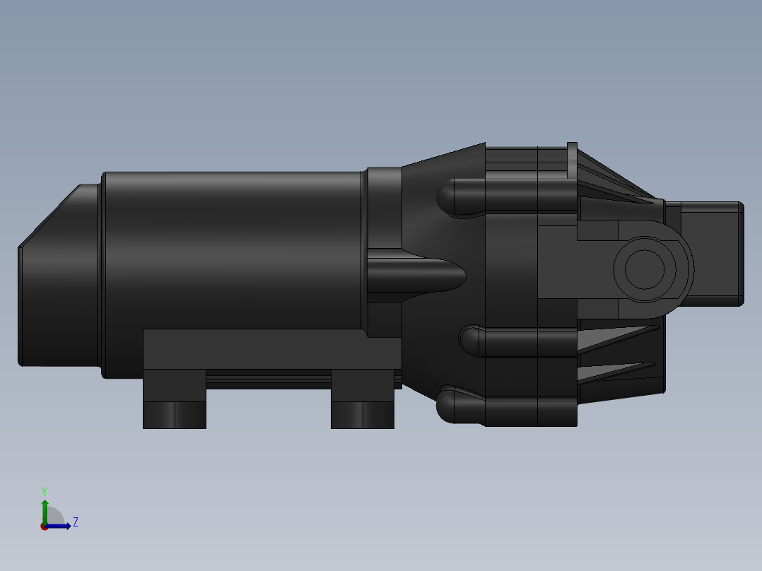 2.1 G.P.M旁通泵模型左视图