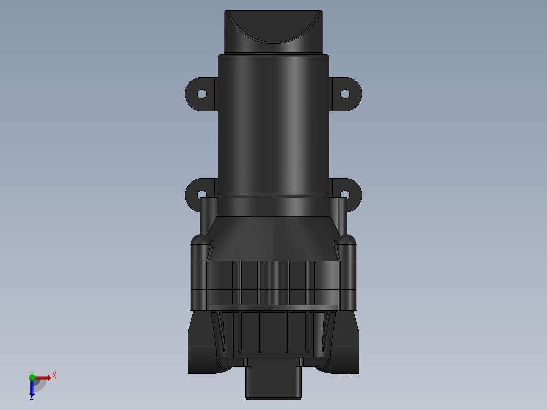 2.1 G.P.M旁通泵模型俯视图