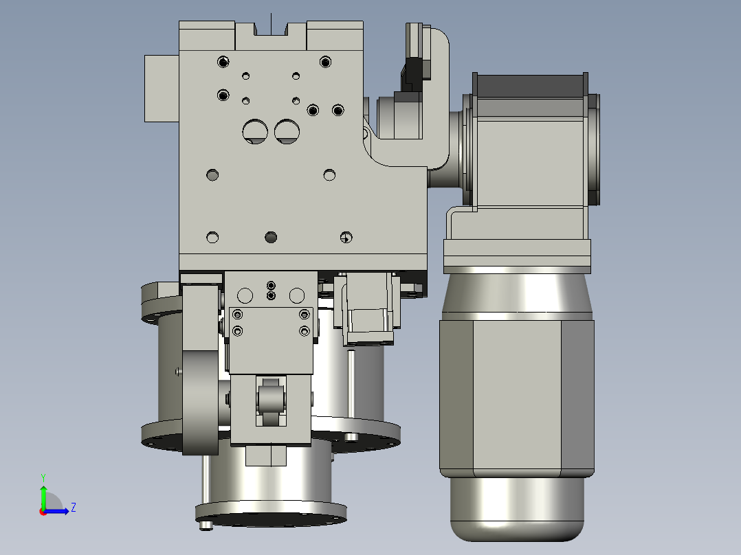 机头新防脱摆动式左视图
