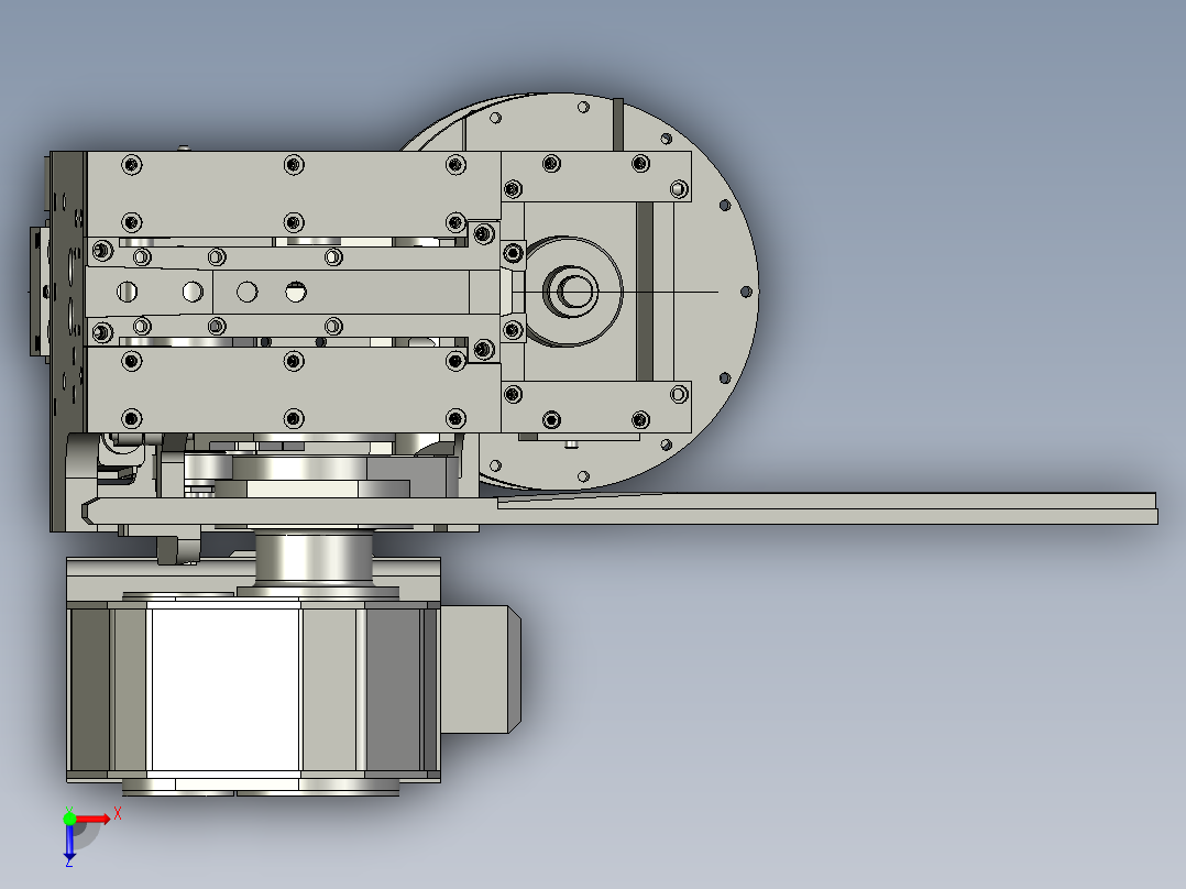 机头新防脱摆动式俯视图