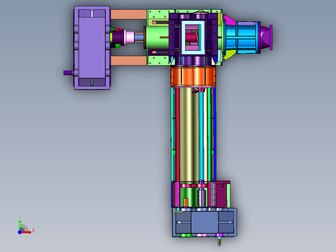 全自动液压压砖机前视图