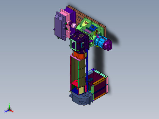 全自动液压压砖机正等轴测缩略图