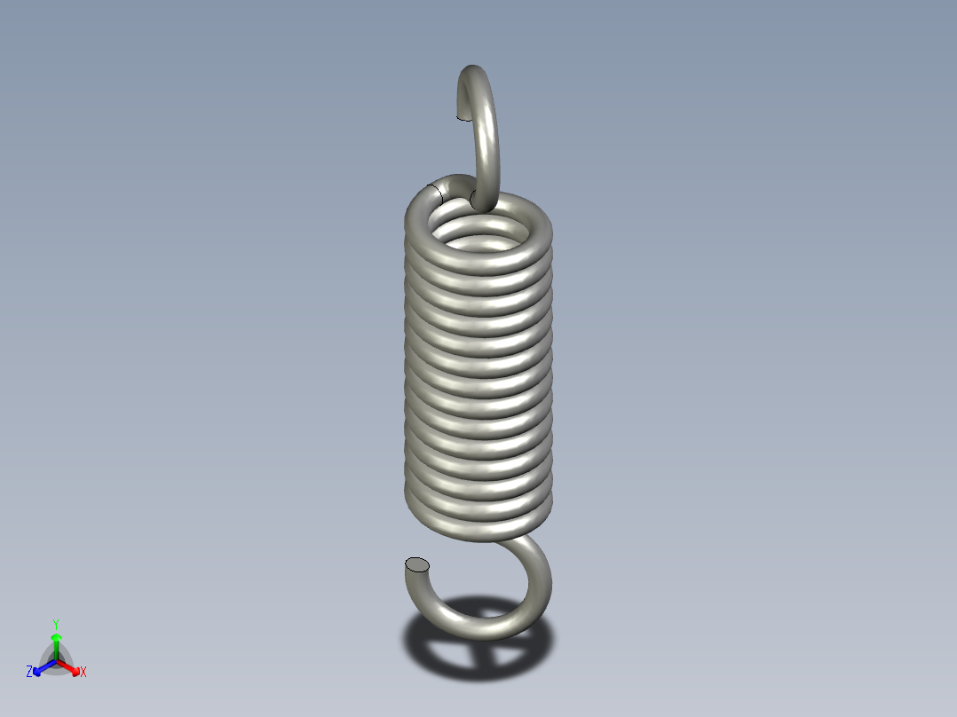 拉伸弹簧线经25内经95有效圈数15总高65