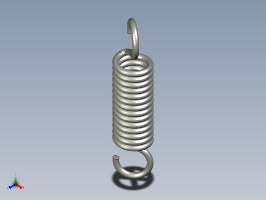 拉伸弹簧线经25内经95有效圈数15总高65