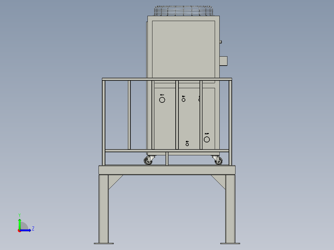 冰水机平台左视图