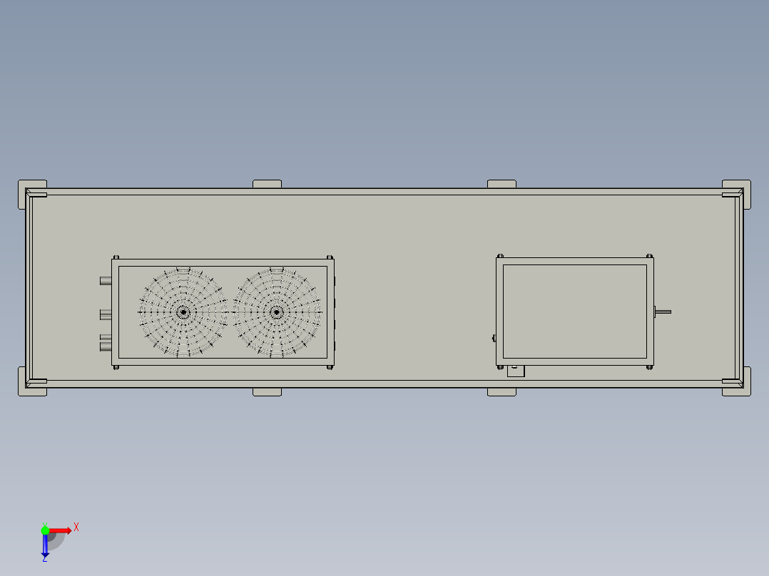 冰水机平台俯视图