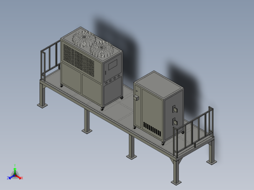 冰水机平台正等轴测缩略图