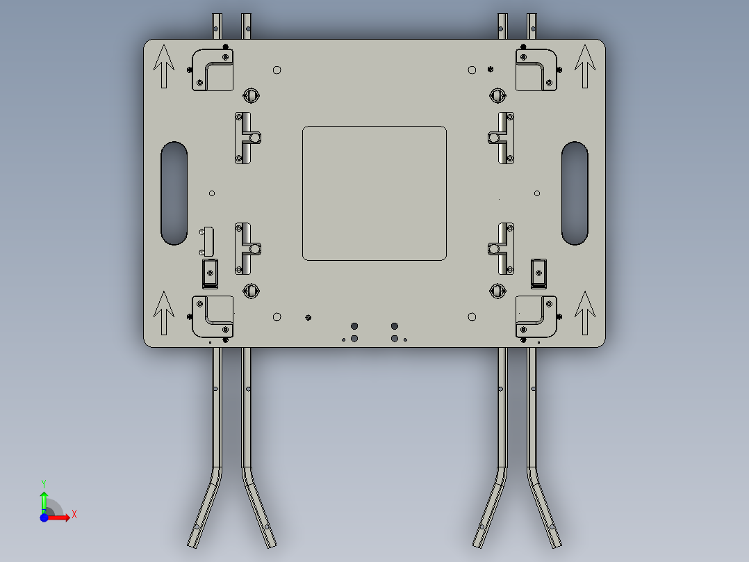型材通用流转车前视图