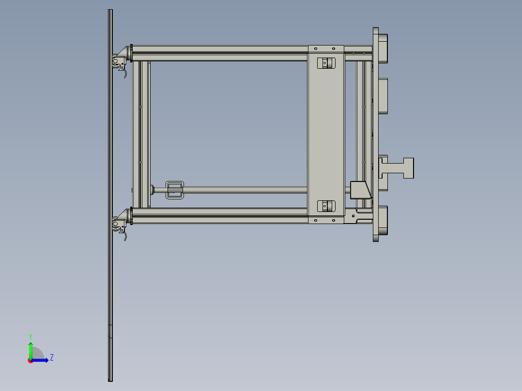 型材通用流转车左视图