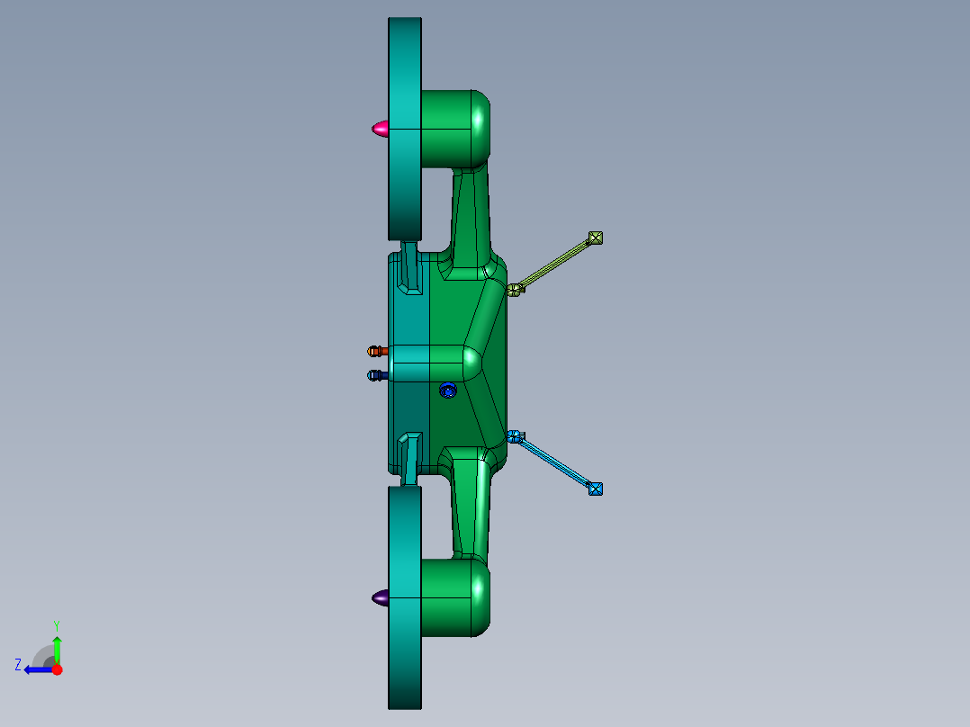 高空无人机辅助救援装备右视图