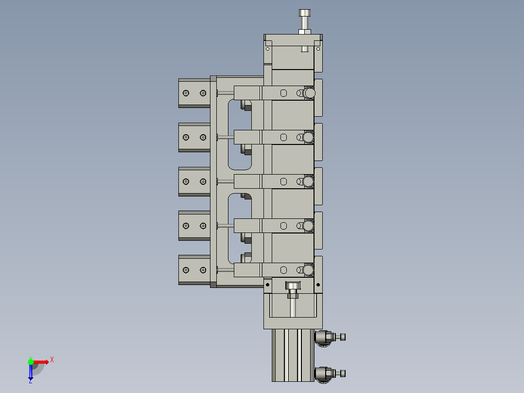 出料機構俯视图