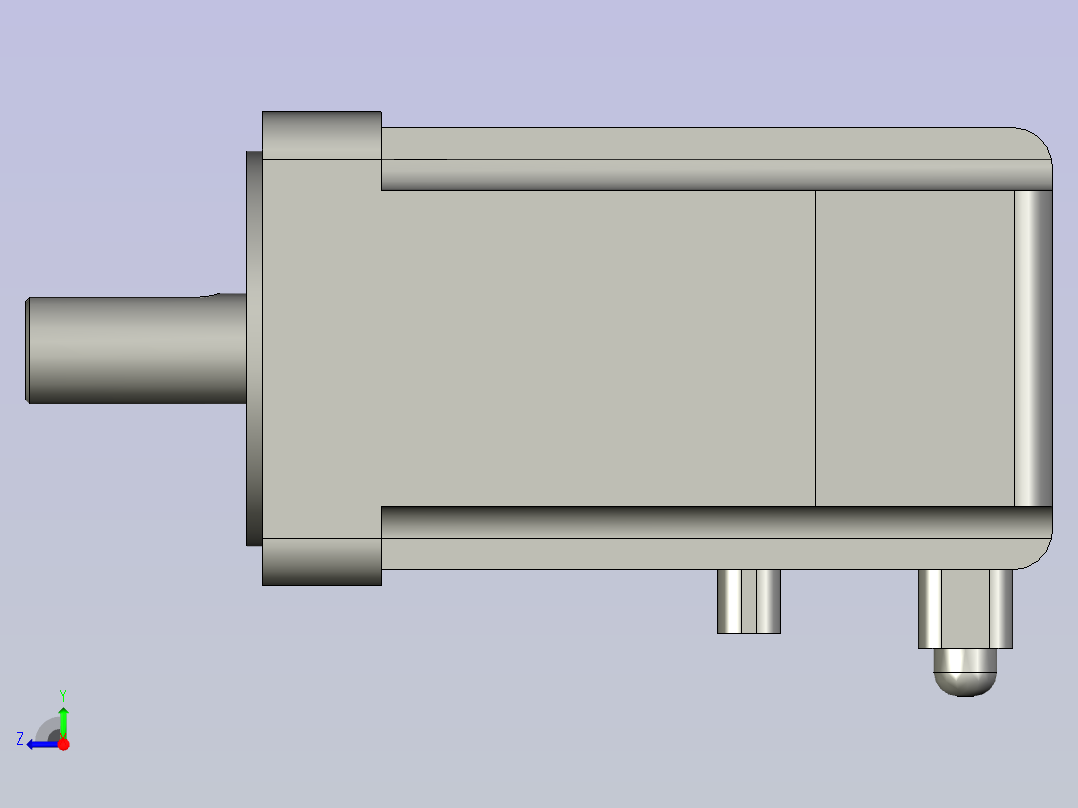 BSHB60步进电机右视图