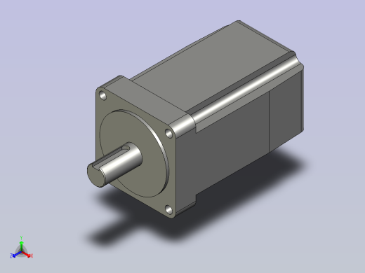 BSHB60步进电机正等轴测缩略图