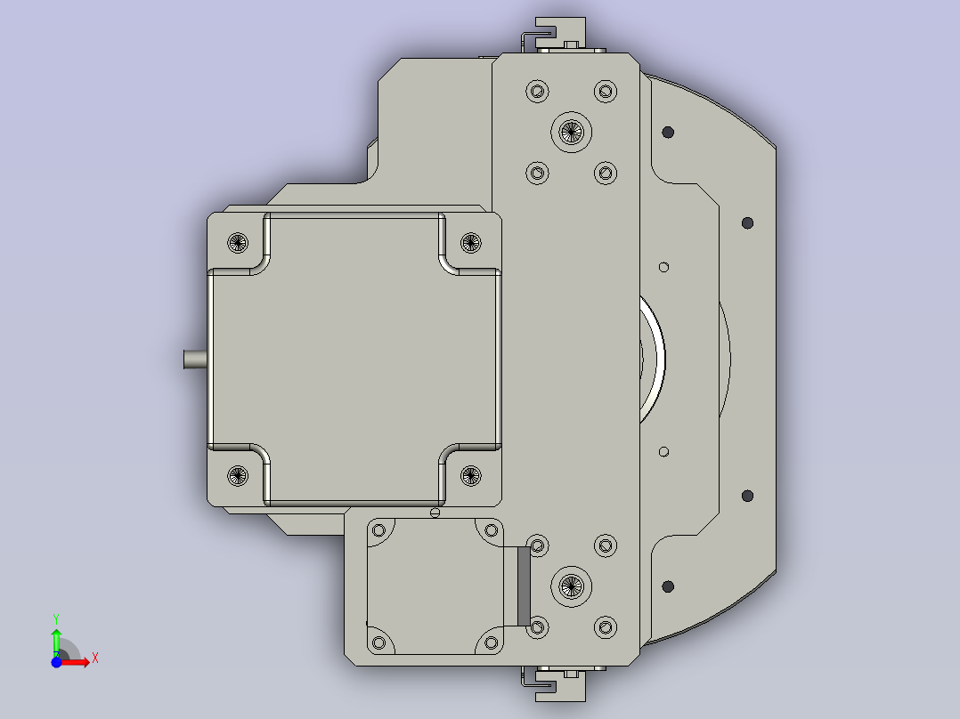 YWP200K4-04-01-00极片放卷组件前视图