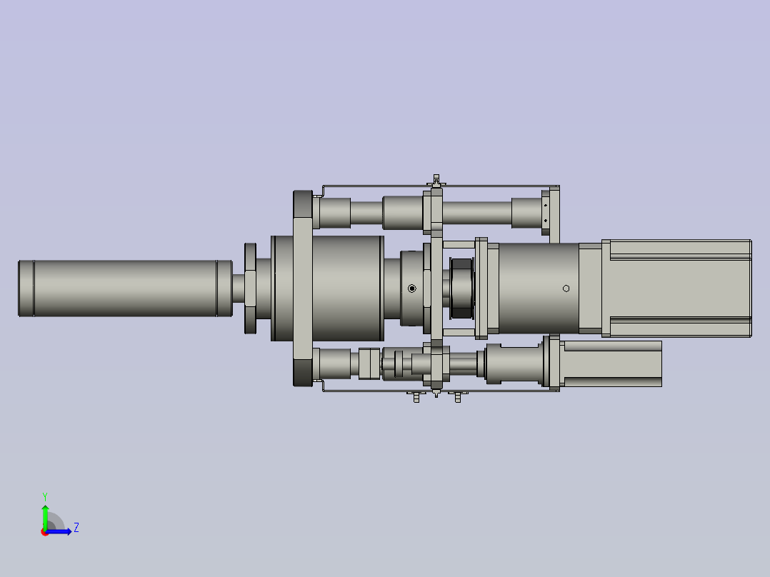 YWP200K4-04-01-00极片放卷组件左视图