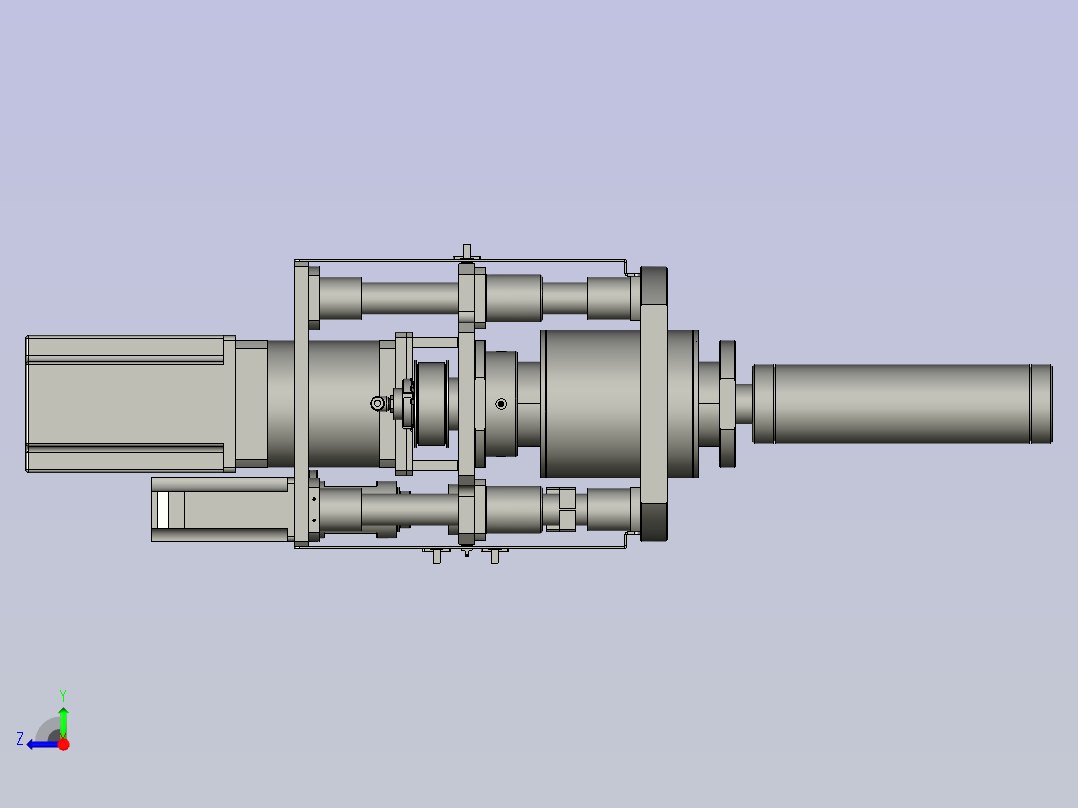 YWP200K4-04-01-00极片放卷组件右视图
