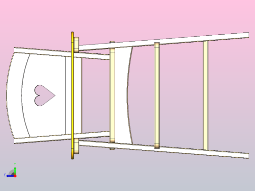 儿童餐椅3D数模图纸 STEP格式右视缩略图