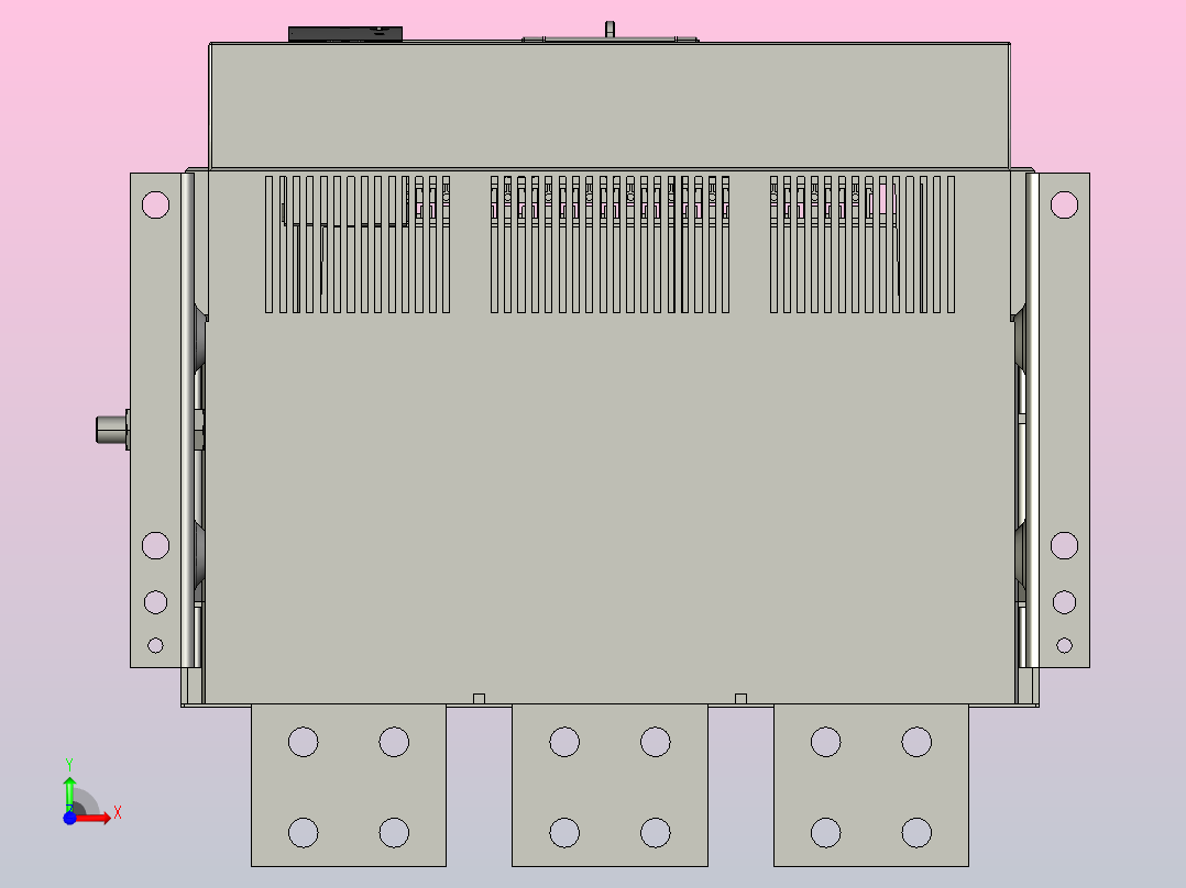 NA1-3200X-3200 3P固定万能式断路器三维模型202202前视图