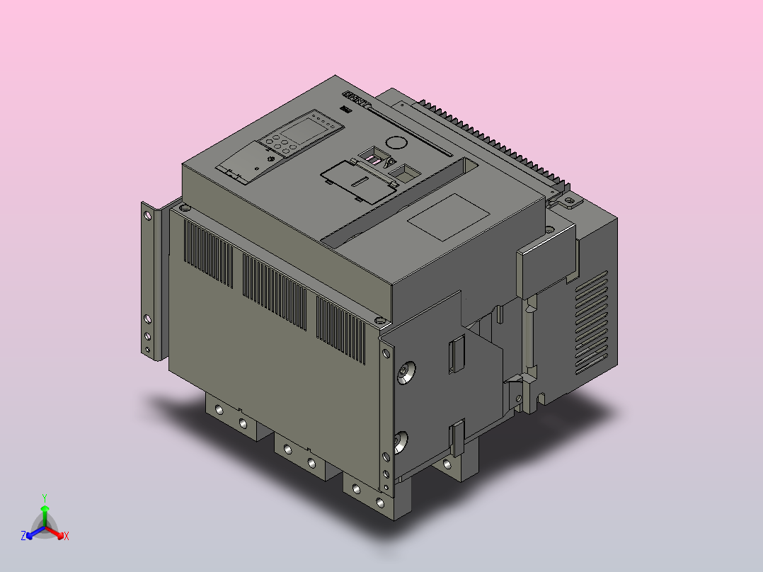 NA1-3200X-3200 3P固定万能式断路器三维模型202202正等轴测图