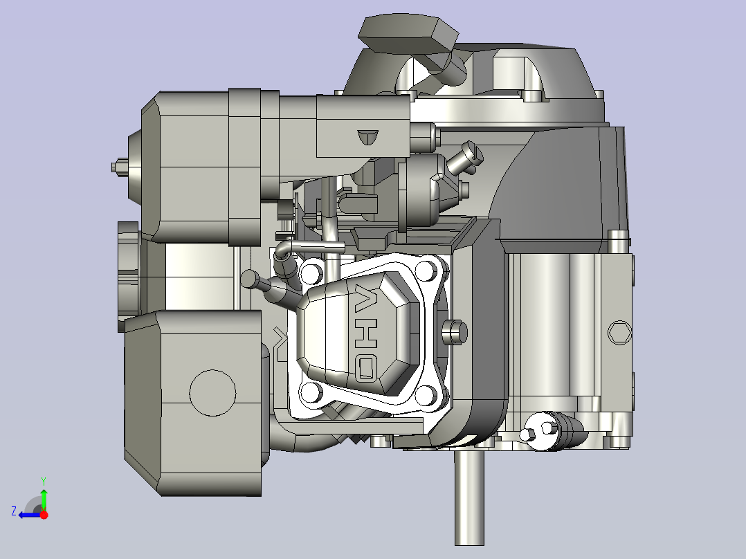 lifan-168f发动机 sw21右视图