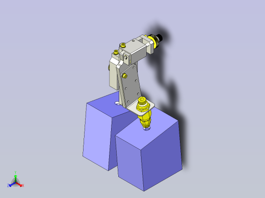 一款角度调节机构3D模型正等轴测缩略图