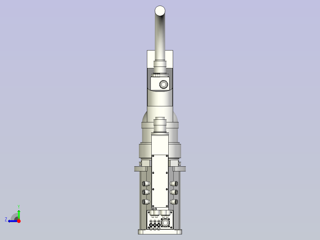YK800XP_200_2_03机器人三维数模图纸右视图
